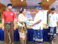 Lestarikan Seni Budaya, Bupati Kukuhkan Sekaa Gong Desa Gumbrih