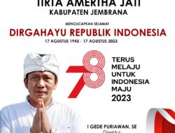 Perumda Air Minum Tirta Amertha Jati Jembrana Mengucapkan Dirgahayu Republik Indonesia Ke-78