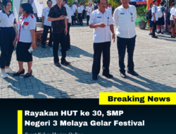 Rayakan HUT ke 30, SMP Negeri 3 Melaya Gelar Festival 