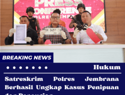 Satreskrim Polres Jembrana Berhasil Ungkap Kasus Penipuan dan Pencurian 