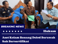 Terima dari BPN Jembrana, Aset Kolam Renang Delod Berawah Sah Bersertifikat