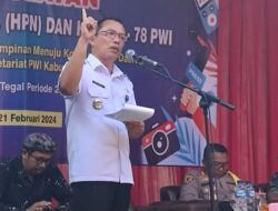 Peringati HPN, Pj Bupati Tegal Resmikan Seketariat PWI