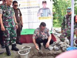 Pembangunan Jembatan Gantung Desa Banjar Agung Resmi Dimulai