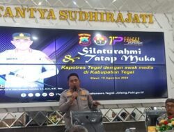 Tatap Muka Bareng Awak Media, Kapolres Tegal Kenalkan Program Internal dan Eksternal