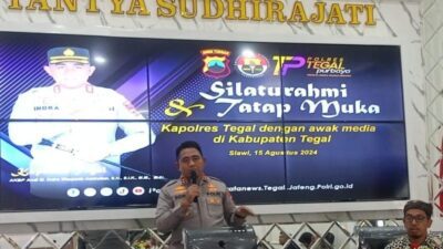 Tatap Muka Bareng Awak Media, Kapolres Tegal Kenalkan Program Internal dan Eksternal