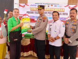Dukung Stabilitas Pangan, Polres Tegal Kota Salurkan 30 Ton Beras Melalui Pasar Murah