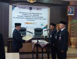 Tiga Pejabat Pimpinan Tinggi Pratama Pemkab Tegal Resmi Dilantik