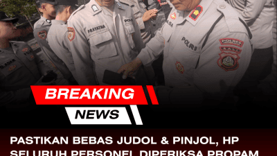 Pastikan Bebas Judol dan Pinjol, HP Seluruh Personel Diperiksa Propam