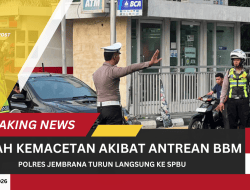 Kasat Lantas Polres Jembrana Turun Langsung ke SPBU, Atur Arus Kendaraan Cegah Kemacetan