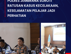 Polres Jembrana Soroti 465 Kecelakaan, Keselamatan Pelajar Jadi Perhatian