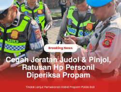 Cegah Terjerat Judol dan Pinjol, HP Personil Diperiksa Propam   
