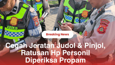 Cegah Terjerat Judol dan Pinjol, HP Personil Diperiksa Propam   